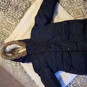 Navy blue boys winter coat